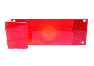 Bowers Red 4" X 4" Rear Stop/Tail Light Lens For Ivor Williams Trailer P06770/T
