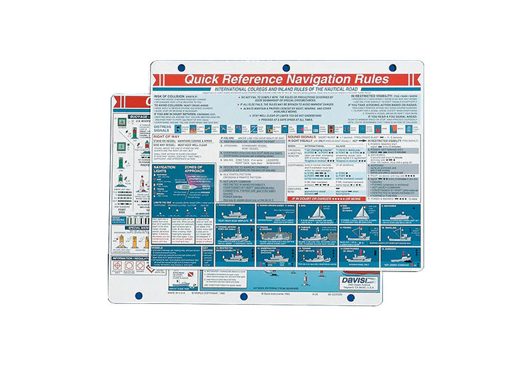 DAVIS 125 QUICK REFERENCE NAVIGATION RULES