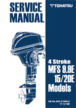 TOHATSU SERVICE MANUAL 003-21062-1 MFS9.9E/15E/20E