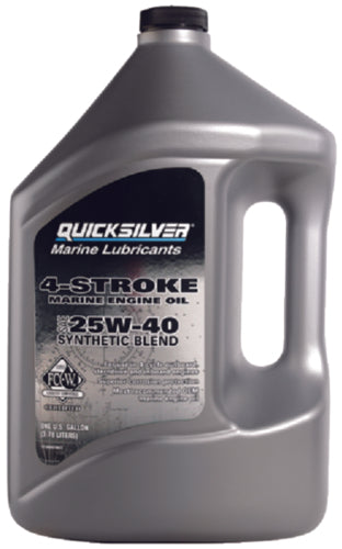 QUICKSILVER  92-8M0078623 25W40 4 STROKE OIL SYN BLEND GAL