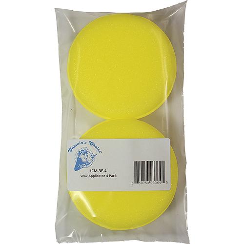 CAPTAINS CHOICE ICM-3F-4 FOAM WAX APPLICATOR 4 PACK