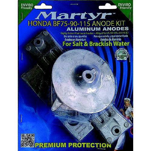 MARTYR CMHBF75115KITA ANODE KIT HONDA BF75/90/115 ALUM