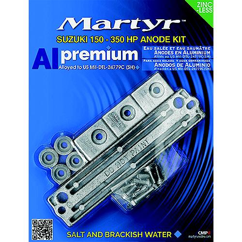 MARTYR CMSZ150350KITA SUZUKI 150-350 ANODE KIT ALUM