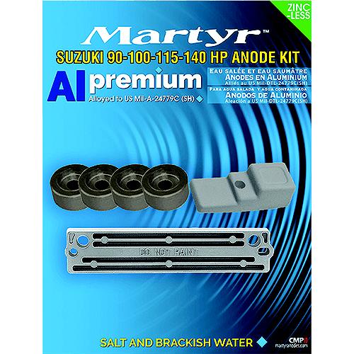 MARTYR CMSZ90140KITA SUZUKI 90/100 115-140HP ANODE KIT ALUM