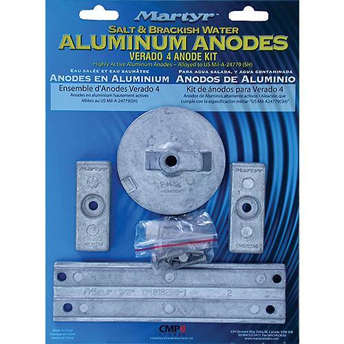 MARTYR CMVERADO4KITA VERADO 4 ALUMINUM ANODE KIT