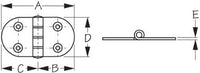 SEADOG 201700-1 ROUND SIDE HINGE