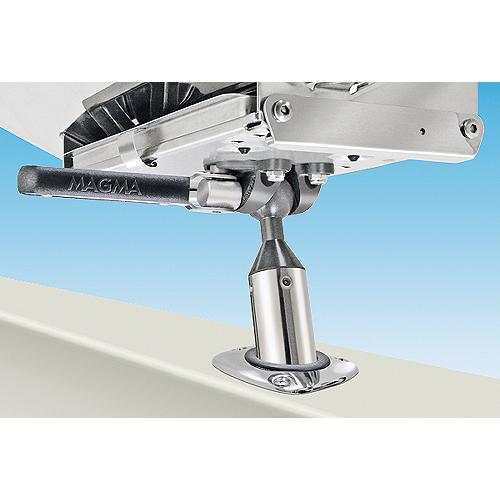 Magma T10-355 "LeveLock"All-Angle Fish-Rod Holder (HD) Mount For All Rectangular Grills and Single Mount Filet Tables