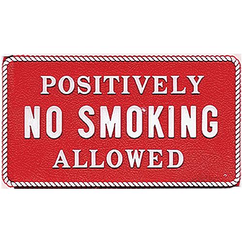 BERNARD ENGRAVING FP032 NO SMOKING SIGN - RED