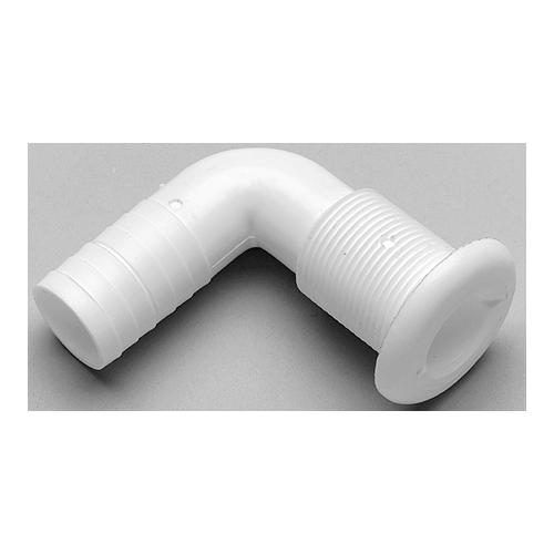 THM-TH1292DP 90 DEGREE 1-1/8IN WHITE THRU HULL