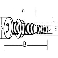 TH MARINE TH752XLDP 3/4IN THRU HULL (LONG)