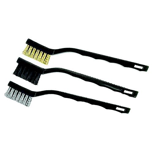 HYDE 46630 MINI BRASS BRISTLES BRUSHES 3PK