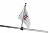 SEADOG 327122-1 FLAG POLE & MOUNT 17IN 7/8IN-1IN RAILING