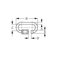 SEADOG 158006-1 QUICK LINK 1/4IN X 2 1/4IN