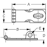 SEADOG 221130-1 SWIVEL HASP