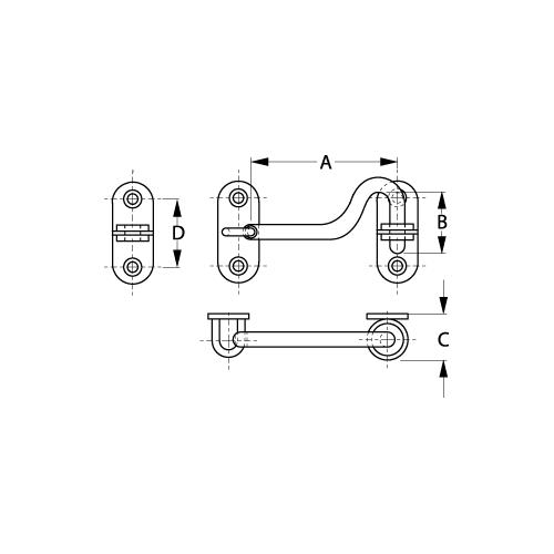 SEADOG 221206-1 DOOR HOOK