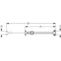 SEADOG 321292-1  SS HATCH ADJUSTER