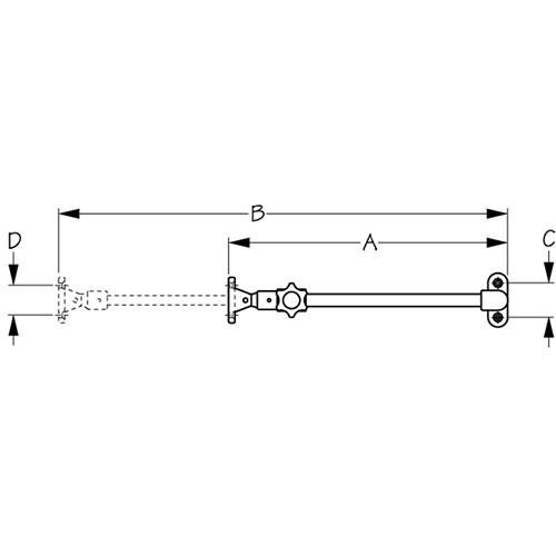 SEADOG 321292-1  SS HATCH ADJUSTER