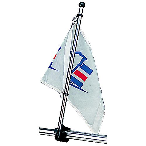 SEADOG 327124-1 FLAG POLE & MOUNT 30IN 7/8IN-1IN RAILING