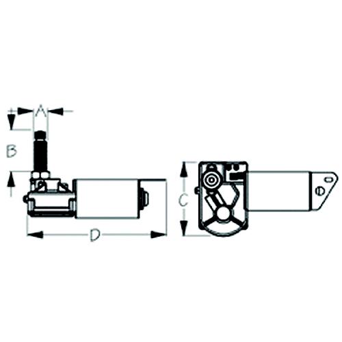 MRV WIPER MOTOR 110 DEG 24 VOLT