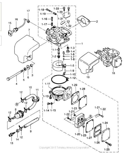 TOHATSU 369-03307-0 GASKET FUEL PUMP BODY