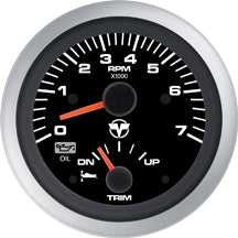 TOHATSU 3VU-72634-0 TACHOMETER W/TRIM KIT BLK