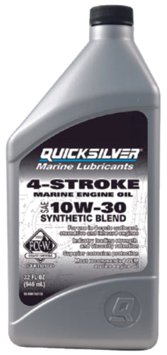 QUICKSILVER 92-8M0142135 10W 30 4 STROKE SYN BLD QT