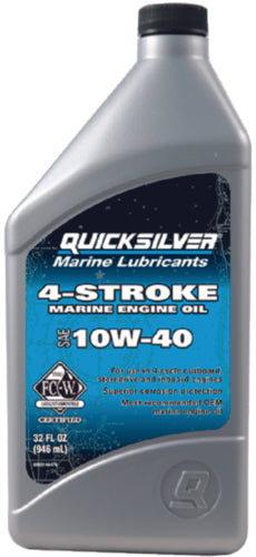 QUICKSILVER 92-8M0148476 10W40 4 STROKE OIL QT