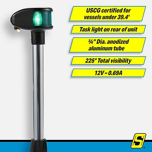 SEACHOICE 02051 BI COLOR BOW LITE W/ TASK LITE