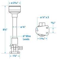 SEACHOICE 02871 8-7/8IN LED All- Round Light