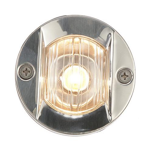 SEACHOICE 05381 TRANSOM LIGHT WITH STAINLESS STEEL FLANGE, ROUND