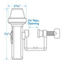 SEACHOICE 06121 PORTABLE BOW LIGHT W/C CLAMP