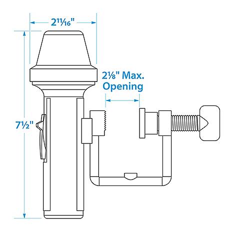 SEACHOICE 06121 PORTABLE BOW LIGHT W/C CLAMP