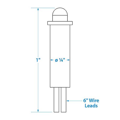 SEACHOICE 09851 1/4 RED LED INDICATOR