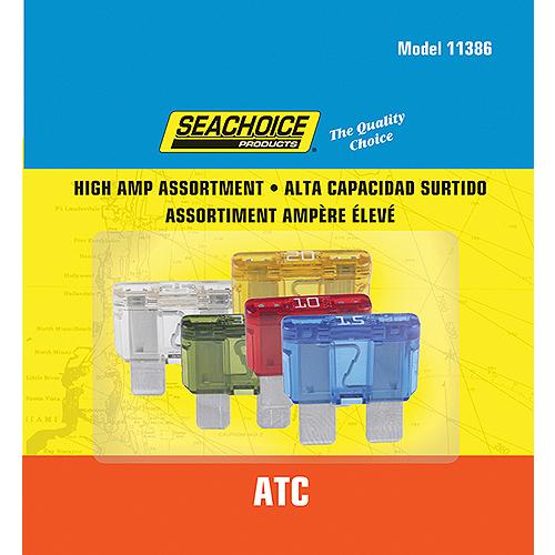 SEACHOICE 11386 5PC HIGH AMP ATC BLADE FUSES