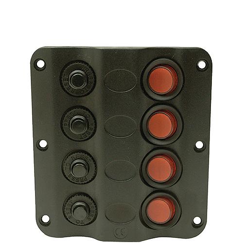 SEACHOICE 12321 12V 4 SWITCH PANEL