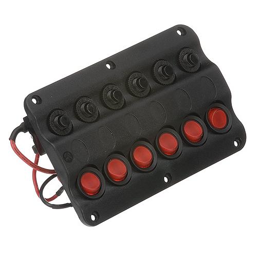 Seachoice 12331 12V LED 6 SWITCH PANEL