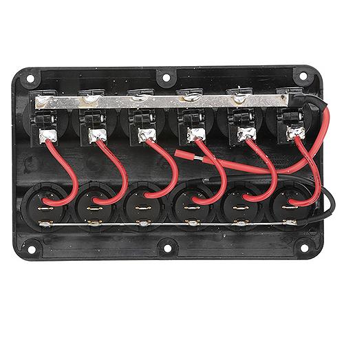 Seachoice 12331 12V LED 6 SWITCH PANEL