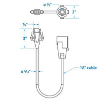 SEACHOICE 13811 7-4 TRAILER LIGHT PLUG ADAPTER