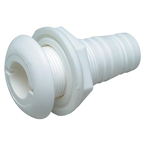SEACHOICE 18011 THRU HULL-WHT 1/2IN HOSE BARB