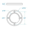 SEACHOICE 18261 SCUPPER VALVE