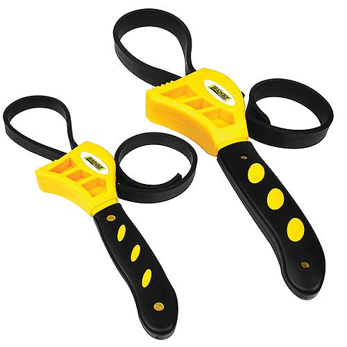 SEACHOICE 19176 MULTI PURPOSE STRAP WRENCH SET FITS 3/8 to 6-1/2