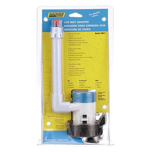 SEACHOICE 19471 12V Live Bait Aerator Kit 360 GPH With 3/4IN Outlet