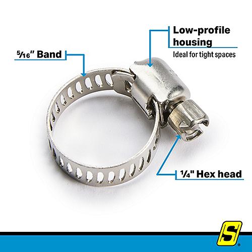 SEACHOICE 23353 SS MICRO HOSE CLAMP SZ 5