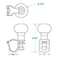SEACHOICE 28521 SS MEDIUM TUNING KNOB