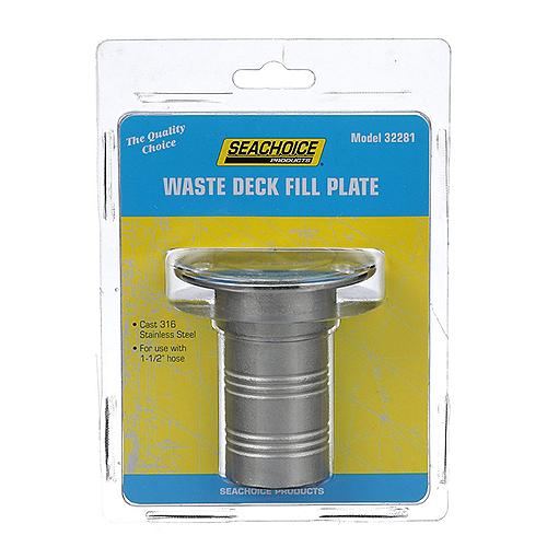 SEACHOICE 32281 WASTE DECK FILL PLATE SS