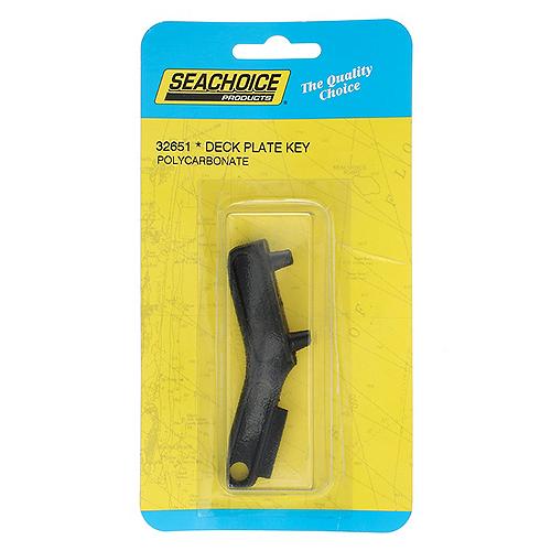 SEACHOICE 32651 Black Poly Carb Deck Plate Key For 1-1/4" and 1-1/2" Deck Plates