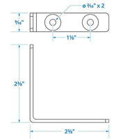 SEACHOICE 37551 90 ANGLE BRACKET