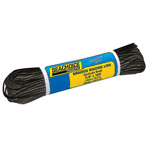 SEACHOICE 40511 BLACK BRAID RIG LINE 1/8IN X 100FT