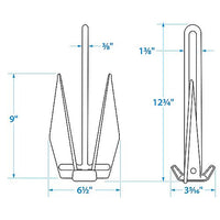 SEACHOICE 41160 PWC ANCHOR KIT FLUKE STYLE