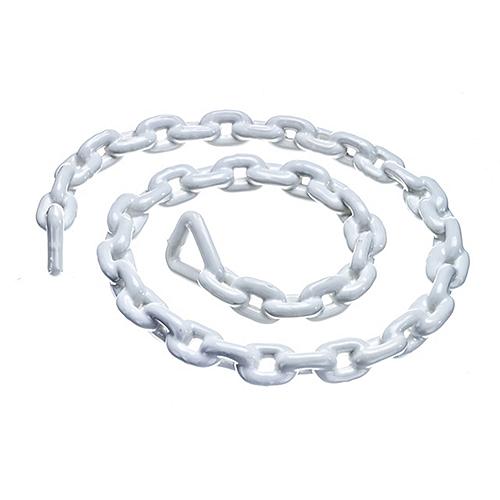 SEACHOICE 44401 White PVC Coated Galvanized Anchor Lead Chain 3/16" x 4'